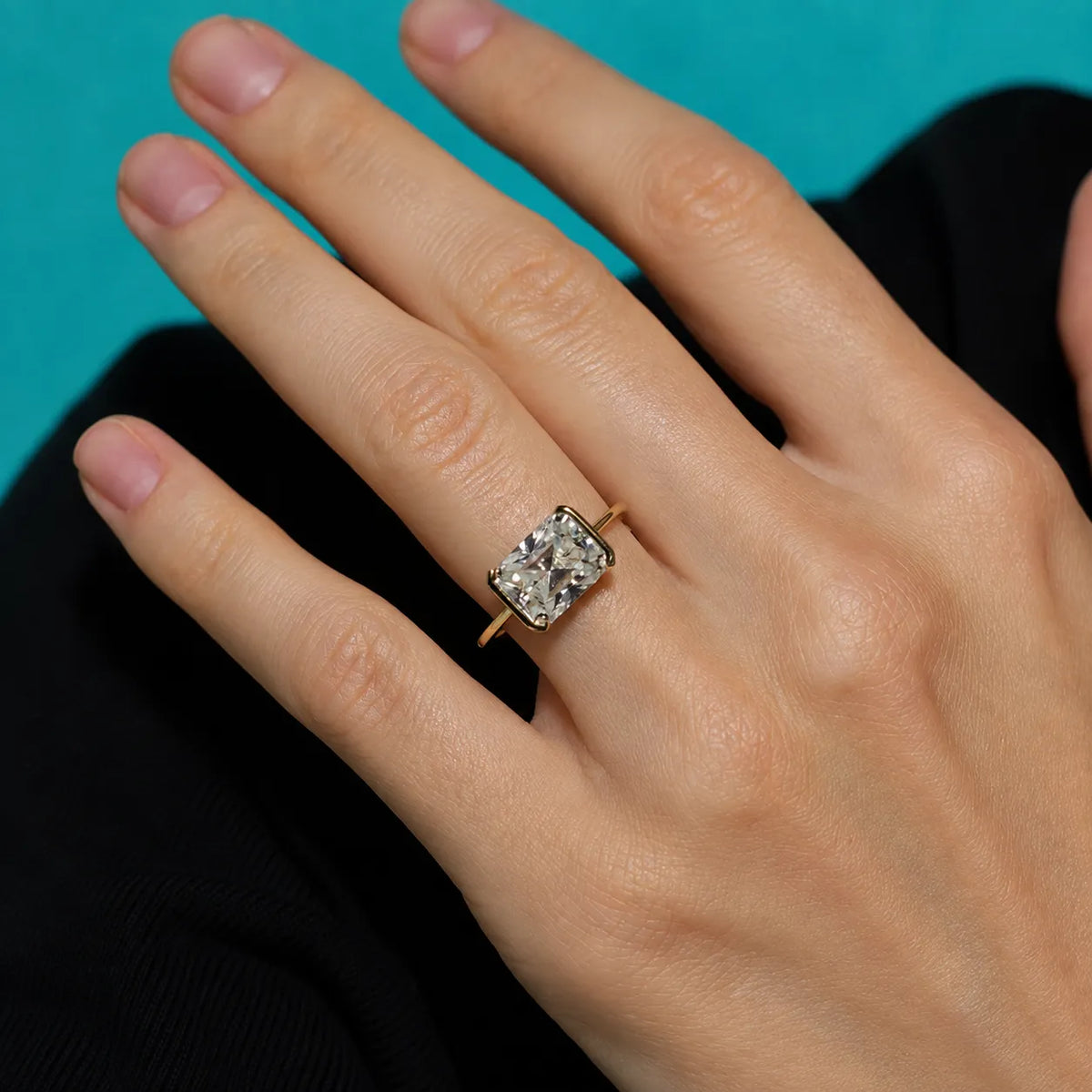 Radiant Moissaniet Ring 4CT