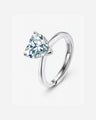 Hartvormige Moissaniet Ring