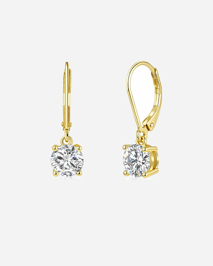 Κλασικά Κρεμαστά Σκουλαρίκια Moissanite
