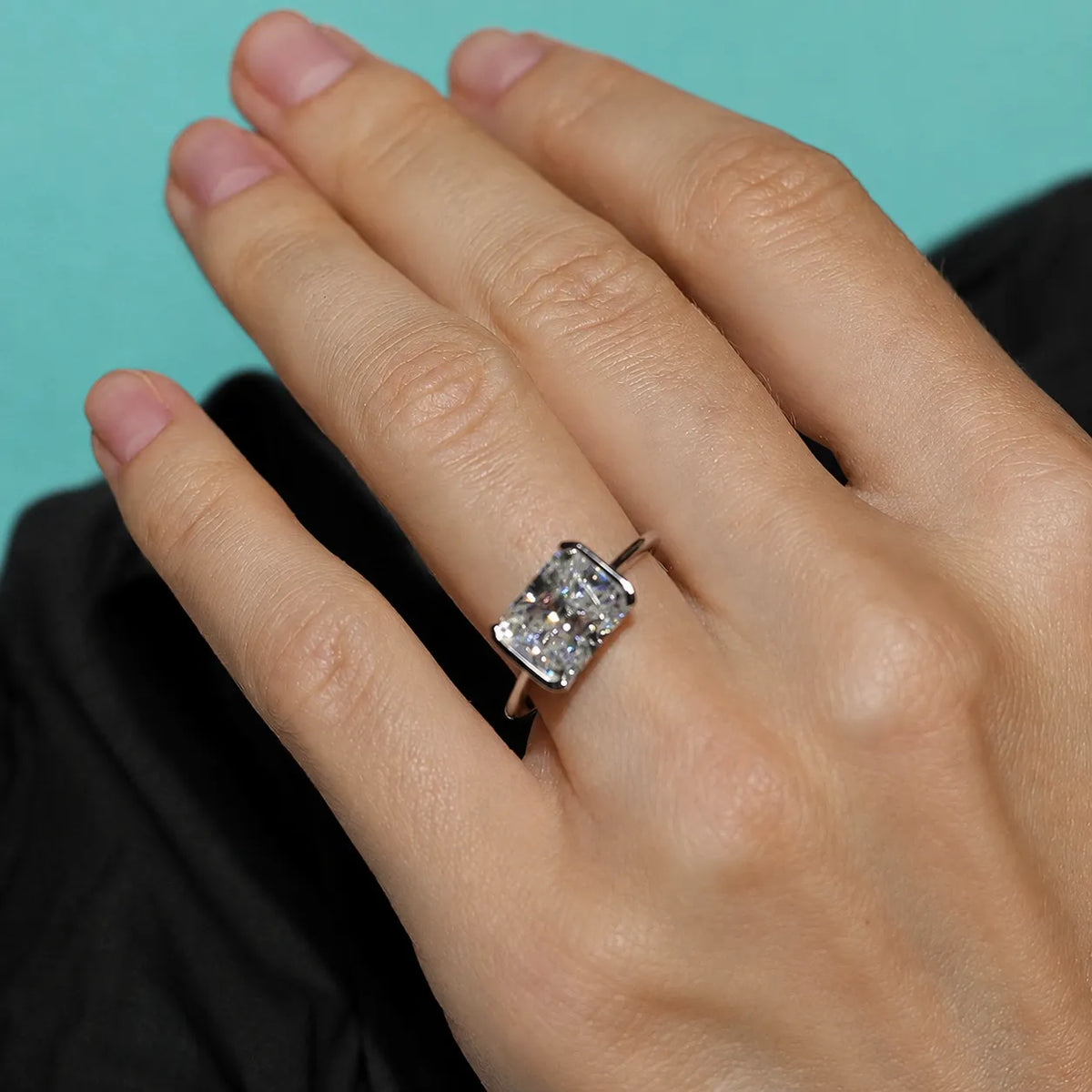 Radiant Moissaniet Ring 4CT