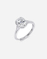 Rechthoekige Moissaniet Ring 3CT
