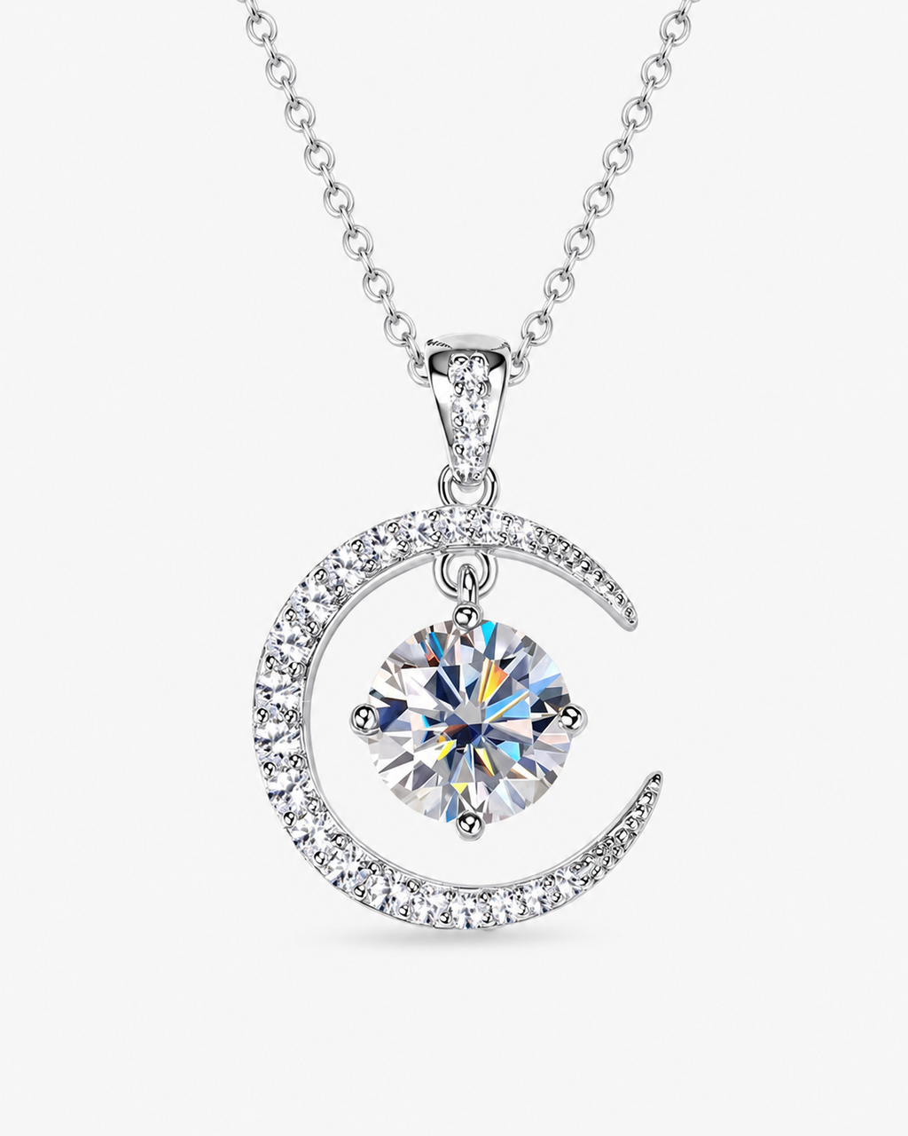 VANLARA Luna Crescent necklace main
