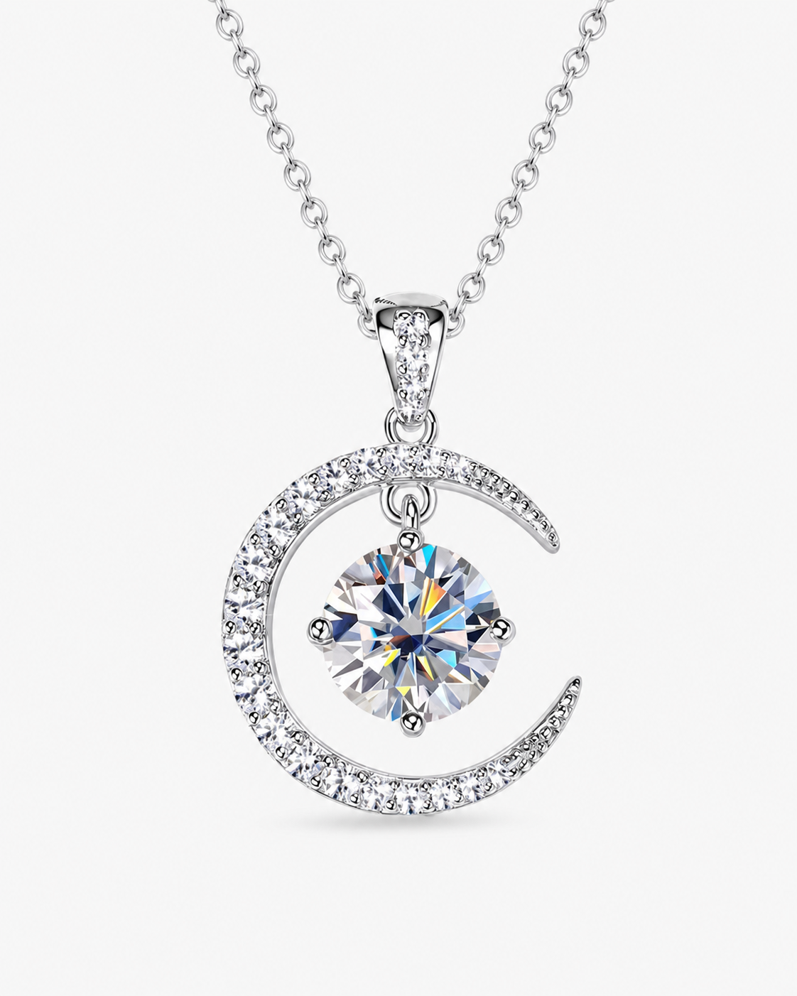 VANLARA Luna Crescent necklace main